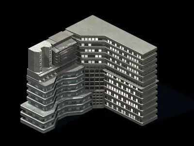Future World - Residential Area 06 3D model