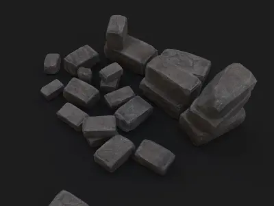 Old bricks 3D model