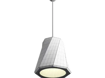 spiral concrete lamp 3D model