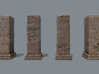 old ruin Low-poly 3D model