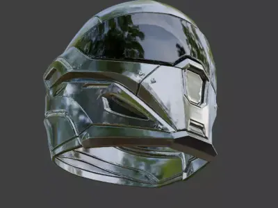 SciFi Helmet 3D model