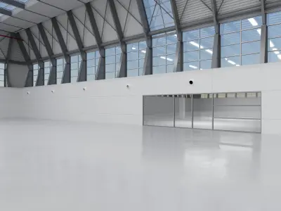 Exhibition Hall Interior 4 Low-poly 3D model