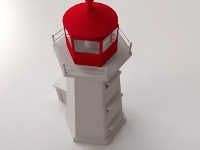 Lighthouse nova scotia 3D model