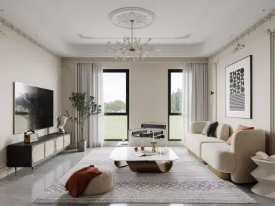 apartment interior scenes    3D model 14