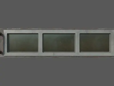 Server Rack - Screen Console Model for sci-fi indoor scene Low-poly 3D model