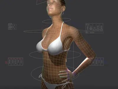Full Male And Female Body X-Ray 3D model