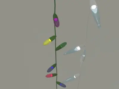 LED String Lights 3D model