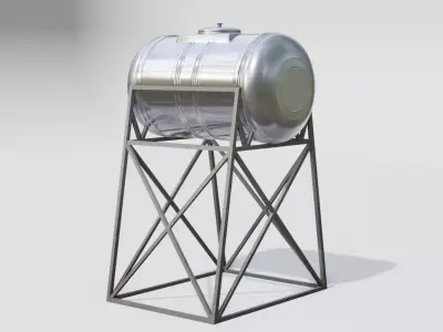 Water Tank 3D model 12