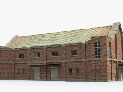 Factory xx3 Low-poly 3D model