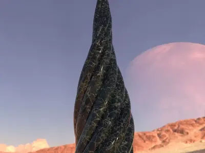 Twisted Skyscraper 3D model