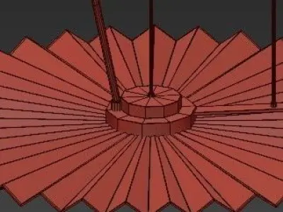 Untitled fan pendant light 3D model