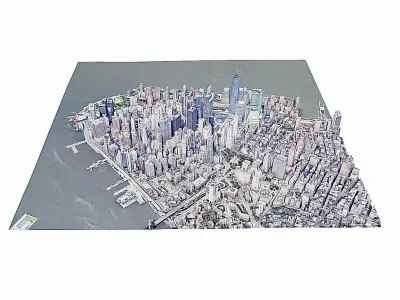 New York  city  Low-poly 3D model