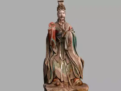 Deity Statue Sculpture13 3D model