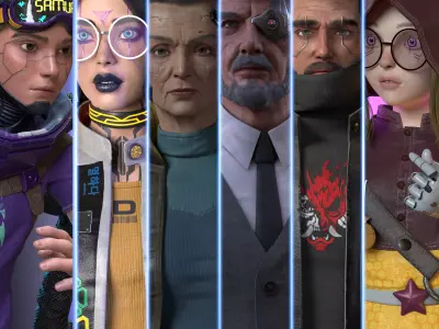 CyberPunk Collection  Low-poly 3D model