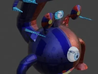 Sci-Fi Robot Enemy 001 Low-poly 3D model