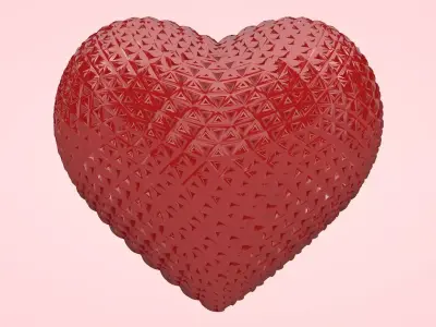 Rugged Heart 3D model