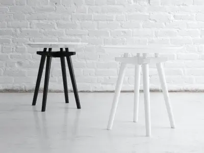 CC Small Table Trio 3D model