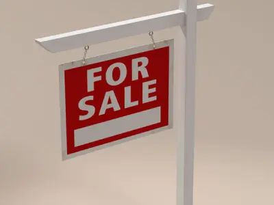 For sale notice 3D model