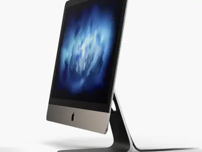 Apple iMac Pro 18-core Retina 5K 27inch Display  Low-poly 3D model