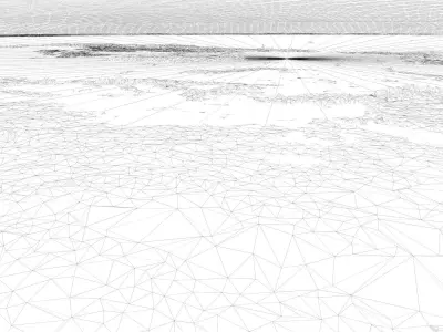 Flat Earth 8K 3D model