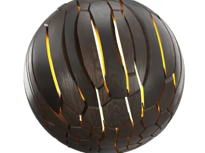 Wood shape light 3D model