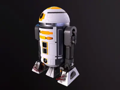 RD3 Star Wars  Low poly  Low-poly 3D model