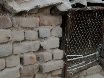 Rustic Brick Structure 3D Model  Low-poly 3D model