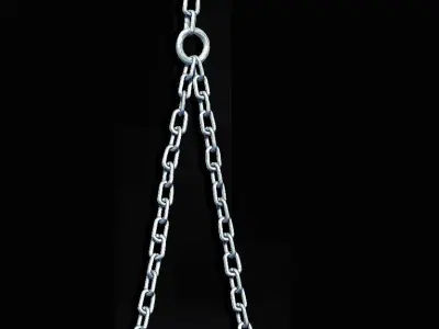 3D Skeleton Chandelier 3D model