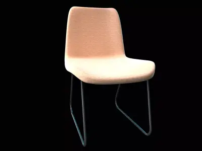 Dining chair  Low-poly 3D model