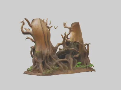 Forest Floor Roots Sculpture model 3D model