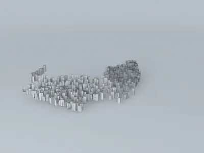 Street Of Gold Medals Trees 02 Free 3D model