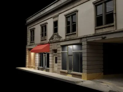 City Building 1 Low-poly 3D model