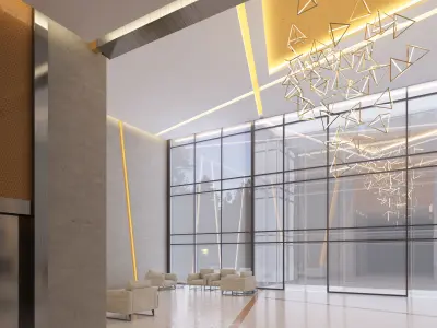Modern Lobby 3D model purchase