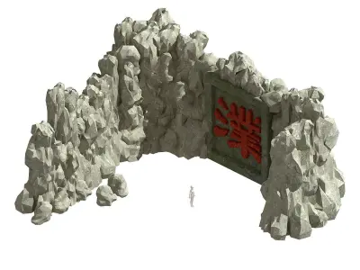 Mountain text - Sculpture 20 3D model