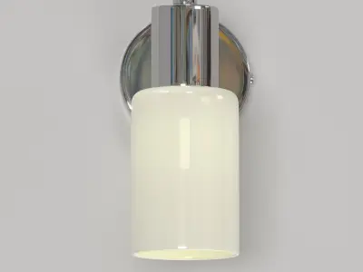 Wall light with glass plate 3D model