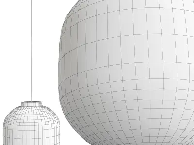 Bloom Pendant Light Low-poly 3D model