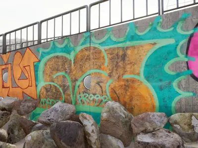 Guerrilla art pack 01 decals  3D model