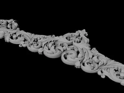 dekor ornate gold crown 3D model