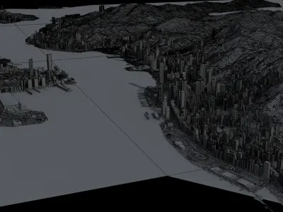 Hong Kong City 3D model