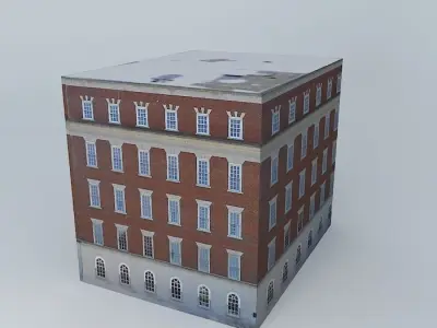 Building on the corner of Muhammad and 3rd Louisville Free 3D model