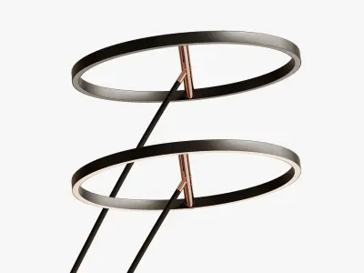 Seed Design Hupe LED Arc Floor Lamp 3D model