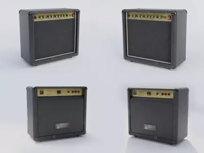 Floor Monitor Speaker  High Quality 3D Model 3D model