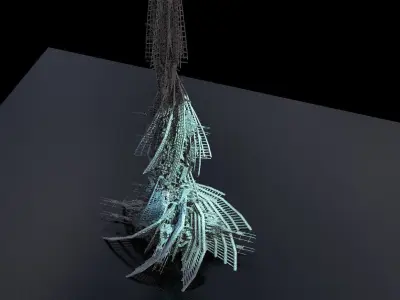 Alien City Tree Tower 2 3D model