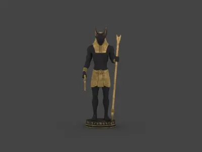 STUE-001 Anubis Statue 3D model