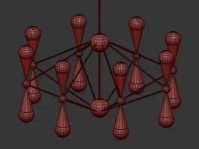 Caracas chandelier 3D model