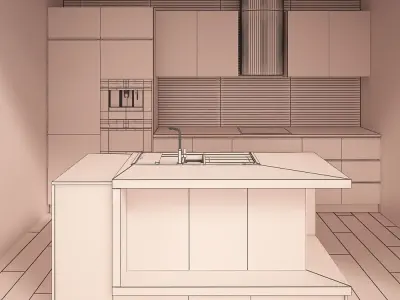 Kitchen Furniture VIII 3D model