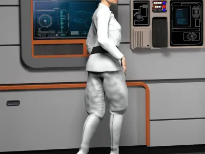 Imperial Officer for La Femme 2 for Poser 3D model