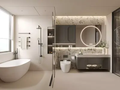 Modern Bathroom 3D Model 3D model