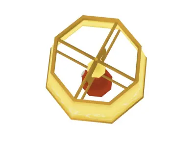 Lamp - Hand Painted 3D model