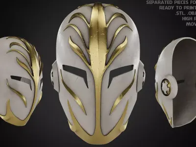Star Wars Jedi Temple Guard Mask for Cosplay 3D print model
